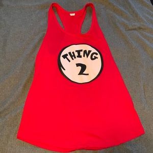 Red Thing 2 racerback tank top